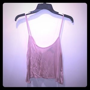 Pink Crop Top with Detail Back